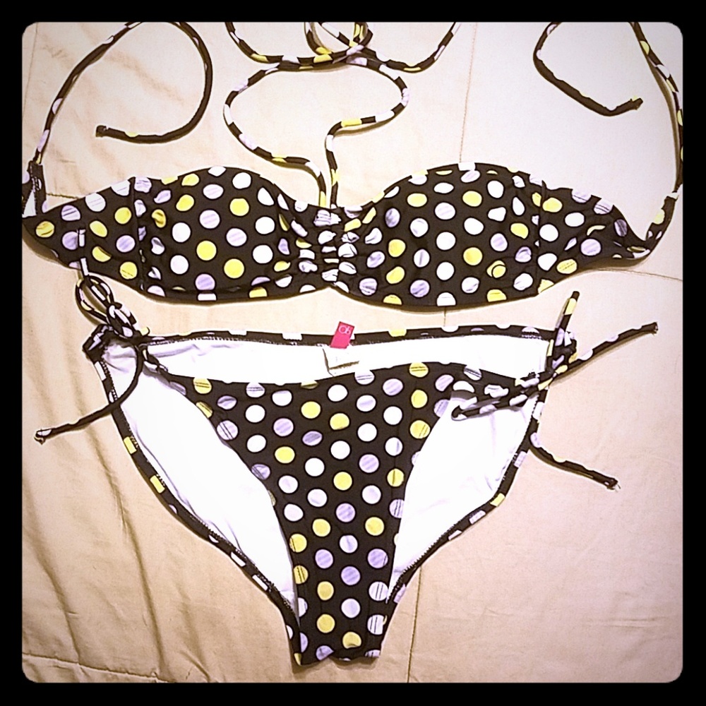 Polka-Dot String Bikini